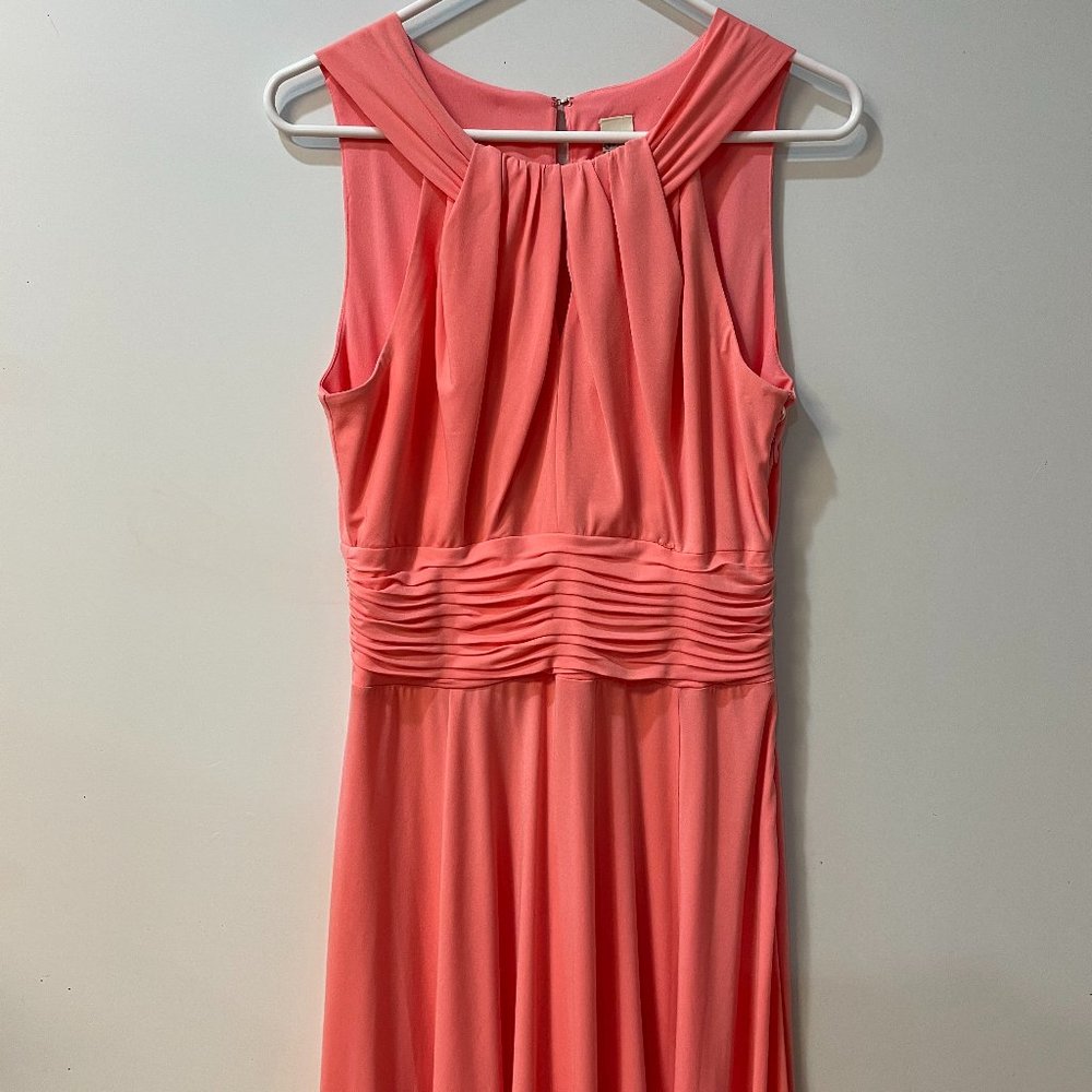 Sangria Coral Halter Dress- Size 10 (NWOT)